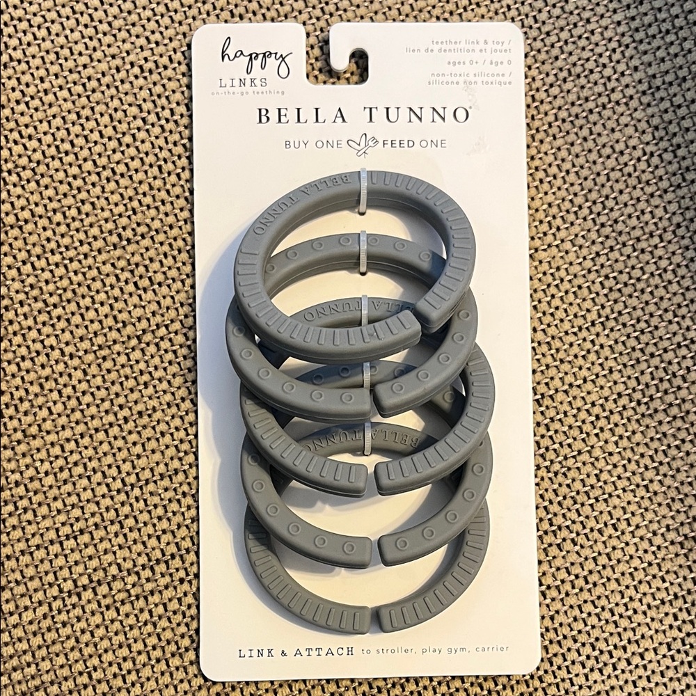Bella Tunno Gray Teething Rings for Kids